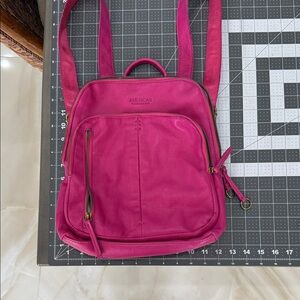 American Leather Pink Backpack